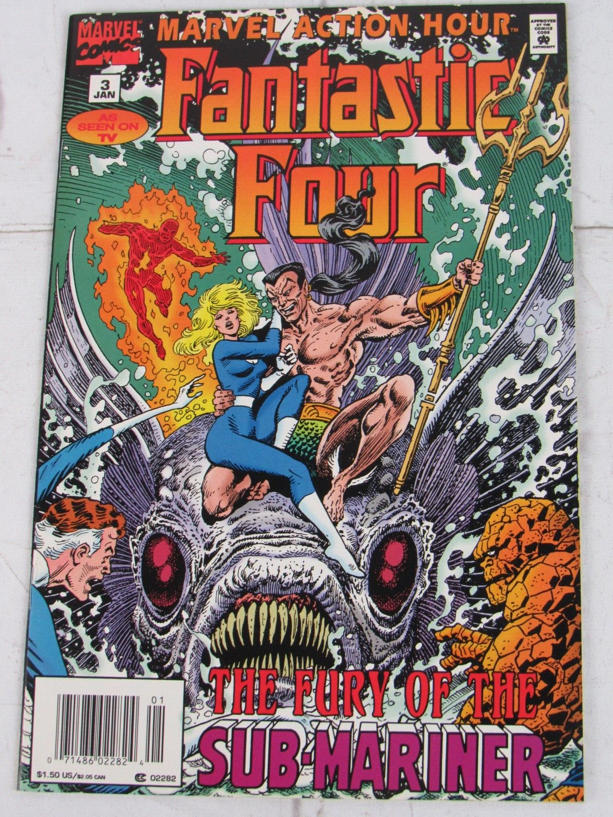 Marvel Action Hour: Fantastic Four #3 Jan. 1995 Marvel Comics Newsstand Edition