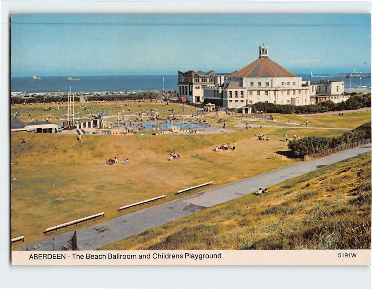 Postcard Beach Ballroom & Children's Playground Aberdeen Scotland