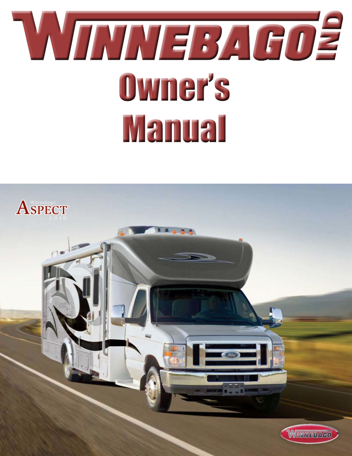 2010 Winnebago Aspect Home Owners Operation Manual User Guide Coil Bound