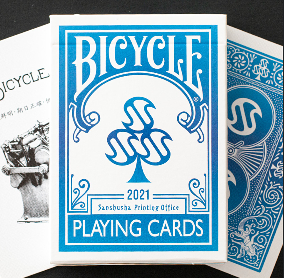 BICYCLE Japan Deck Sanshusha Printing Office 2021 Blue Playing Cards Deck