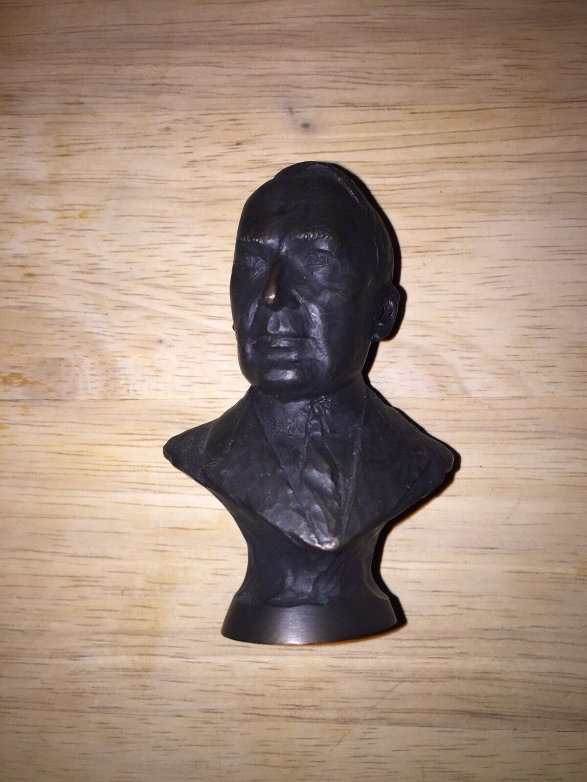 Vtg Rare Franklin Mint Presidential Bronze Bust Warren Harding 1921-1923 Stand