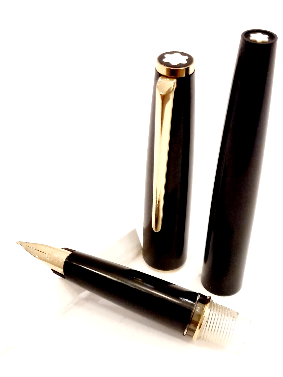 VINTAGE MONTBLANC 320 P Fountain Pen (1970s) - Black - RESTORED (BFP206)
