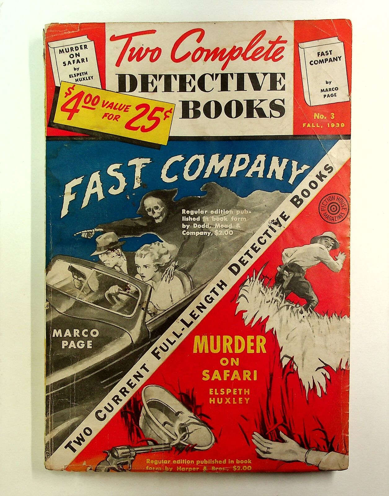 Two Complete Detective Books Pulp Sep 1939 #3 GD- 1.8
