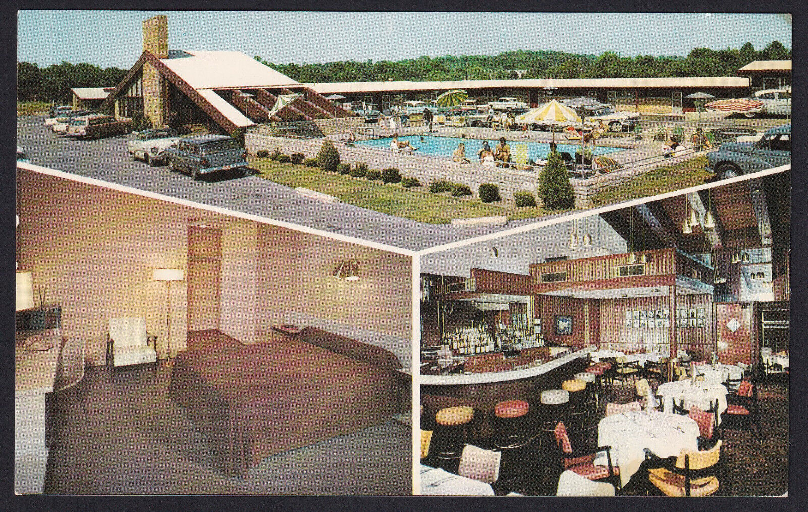Ohio-OH-Dayton-Motel Capri-Dixie Hwy-Multi View-Vintage Postcard