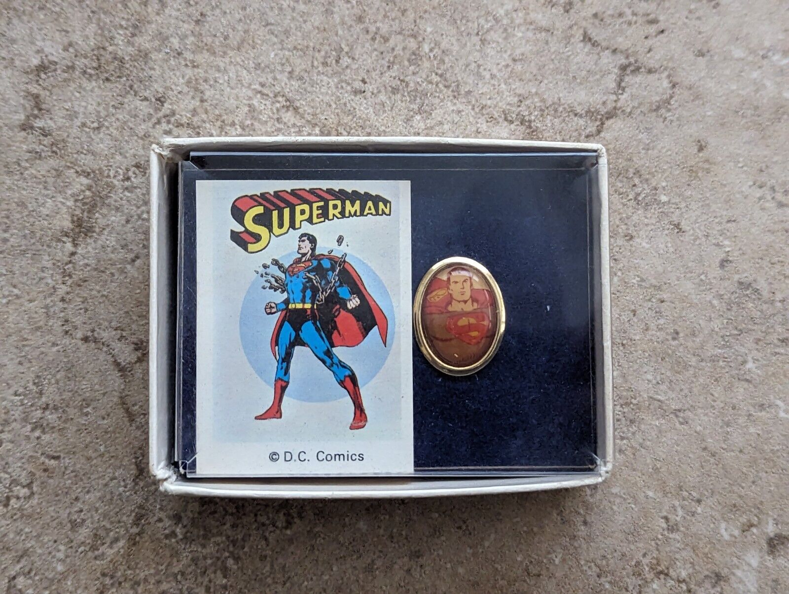 RARE Vintage Superman Super Man D.C. Comics Photo Pin Howard Eldon Collectible 