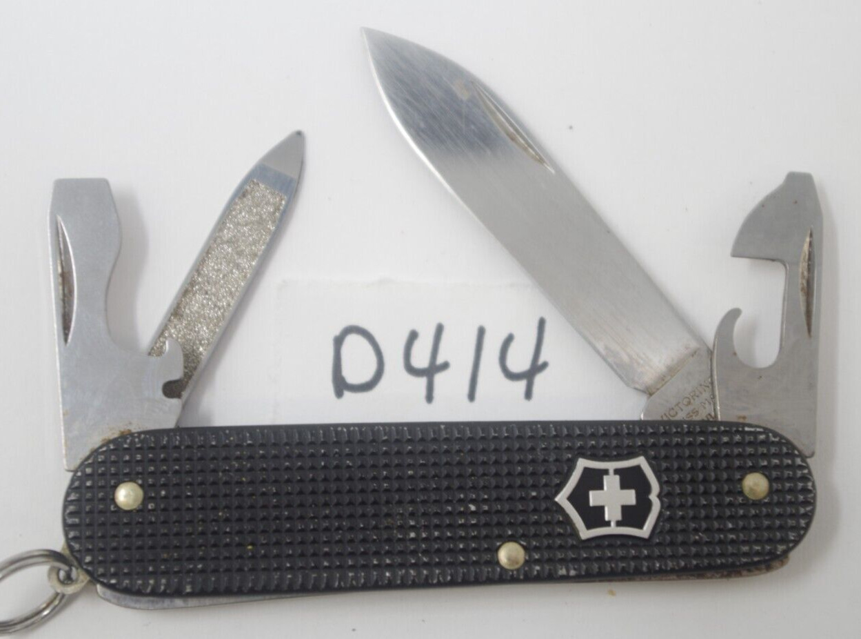 Black Alox Victorinox Cadet 84mm Swiss Army Pocket Knife Multi-Tool Scissors