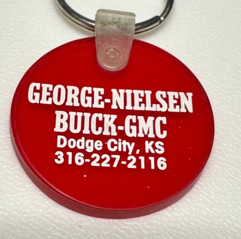 Dodge City Kansas George Nielsen Buick Dealership Auto Car Dealer Motor Keychain