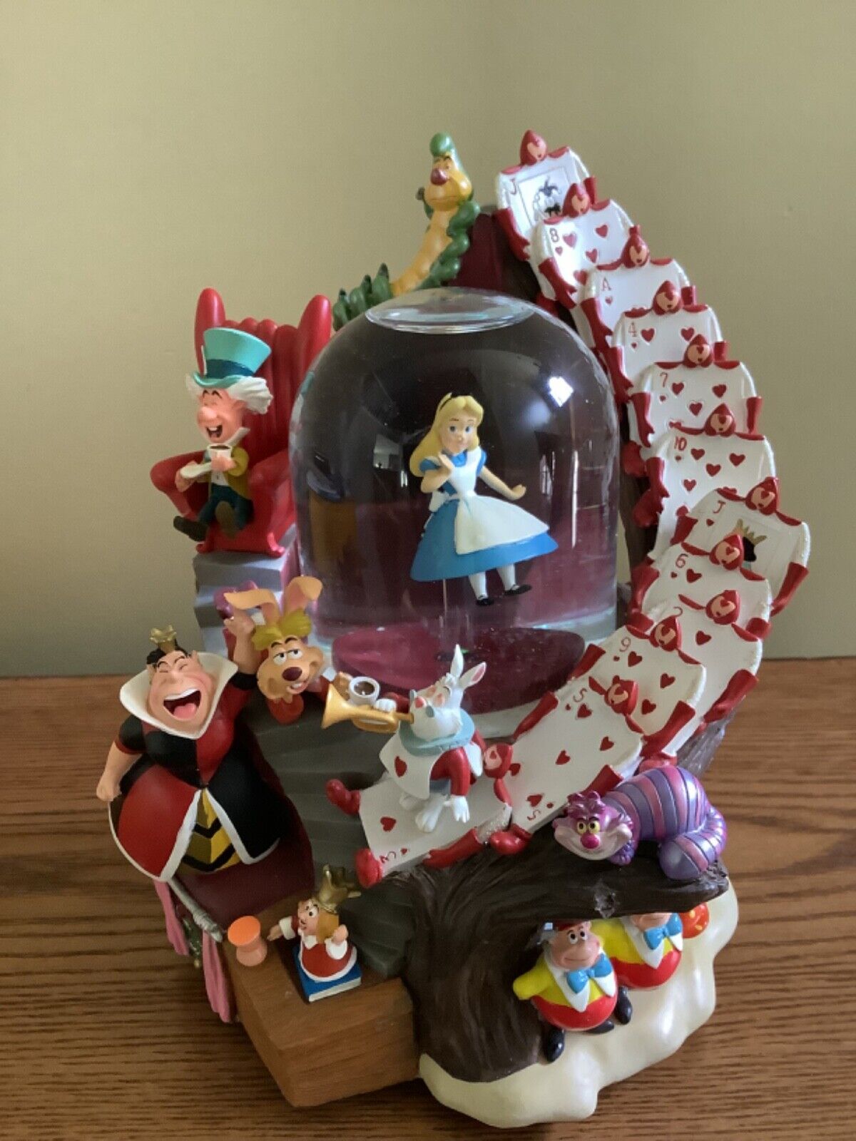 Disney Alice in Wonderland Snow Globe with box