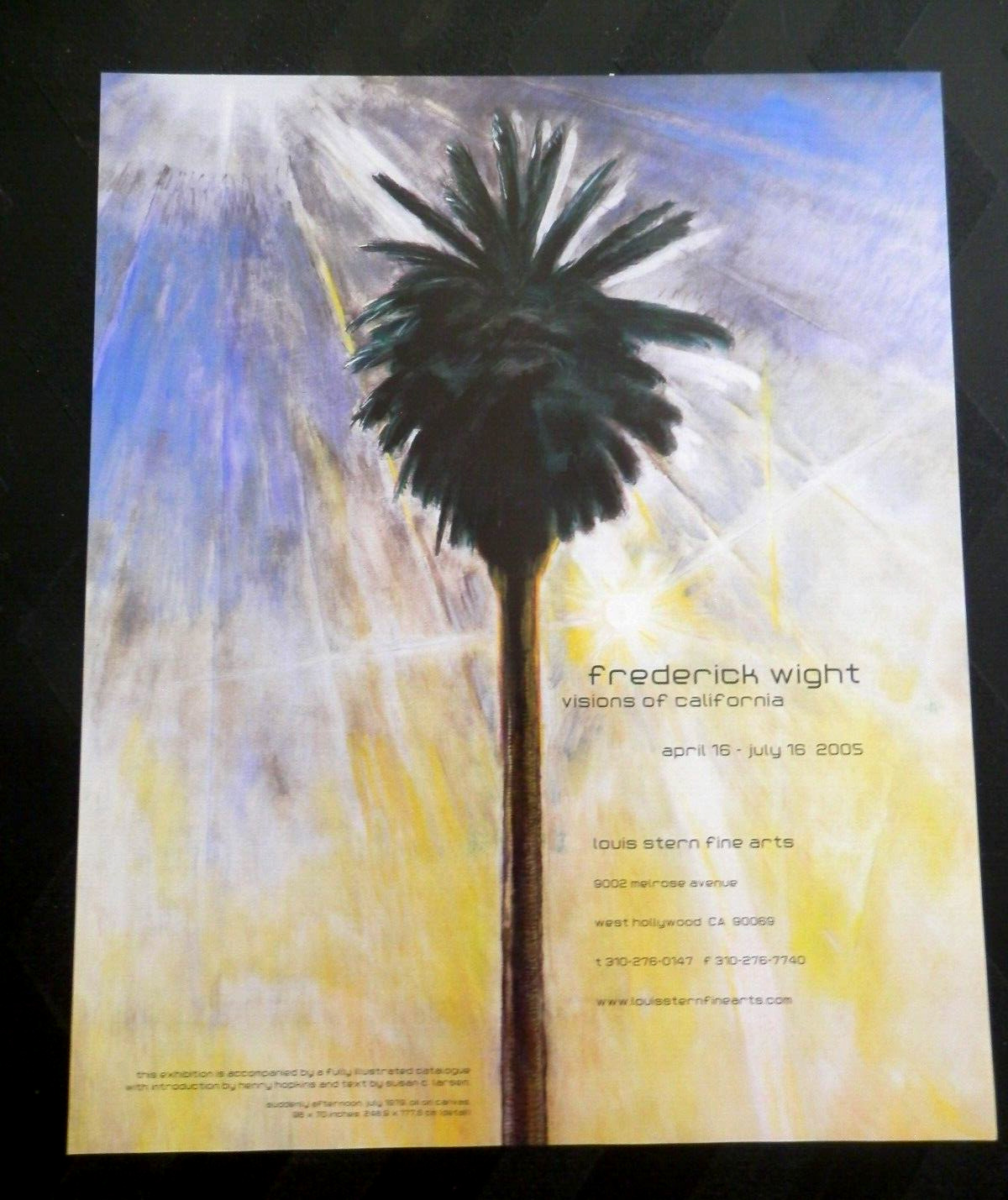 2005 PRINT AD, Frederick Wight Art Exhibit, \