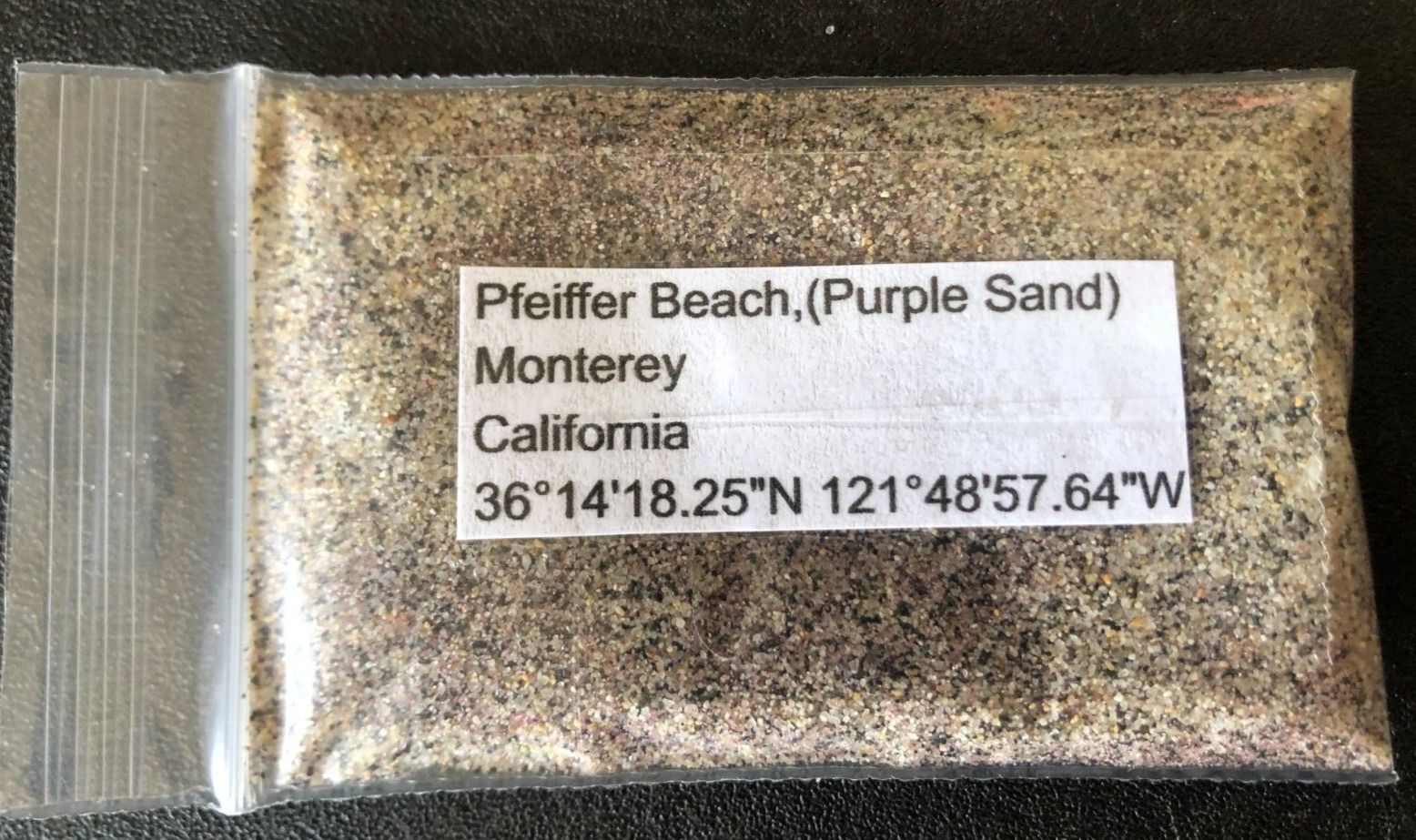 California Pfeiffer Beach (Purple Sand) Monterey Sand Sample 