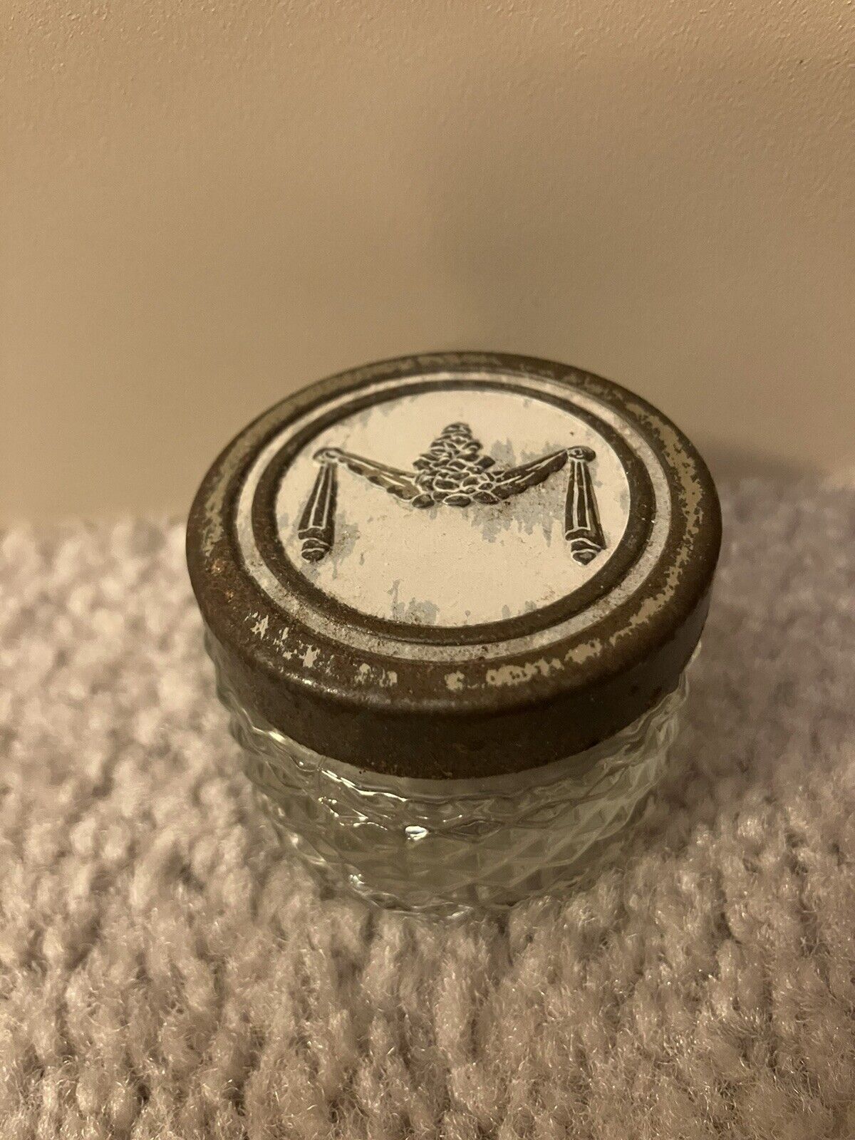 Vintage Avon Glass Sachet Jar, .66 oz., Hard to Find