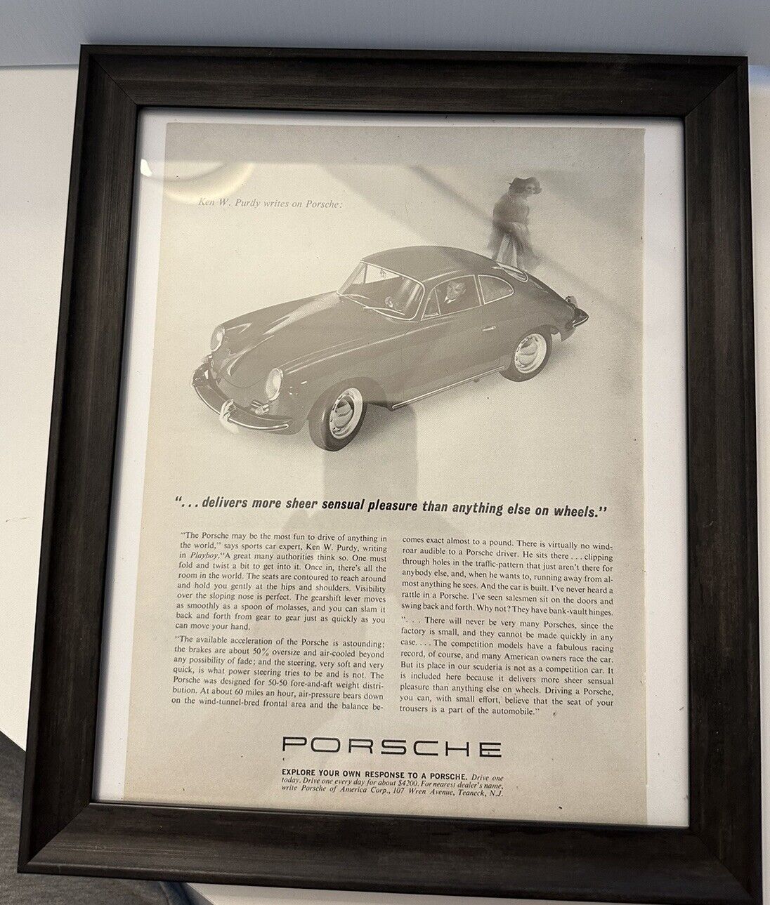 1963 Porsche 356B Vintage Ad 
