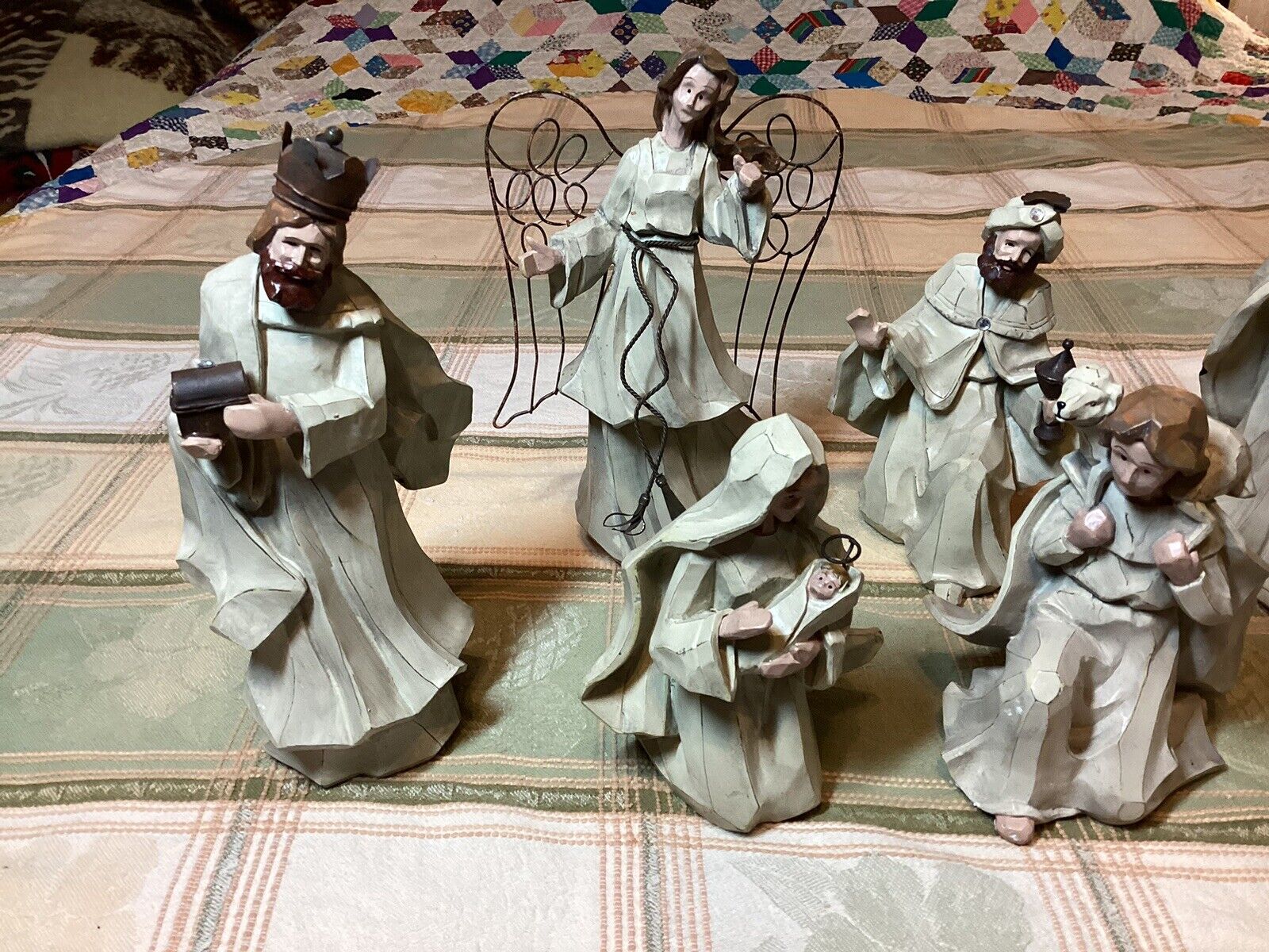 Large Nativity Set 6 Figures 6-10 Inches Tall