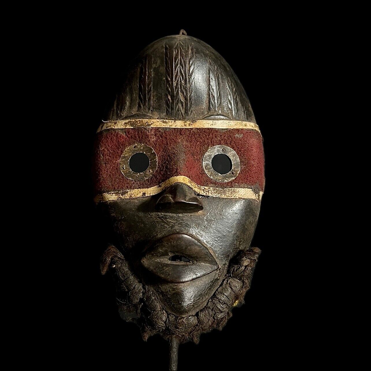 African Masks Antique Dan Maou Mask African mask made of solid wood-G1803