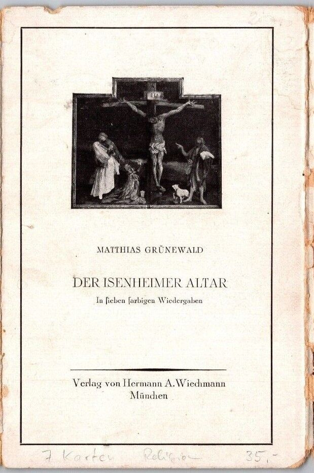 Der Eisenheimer Altar 7-Card UNP DB Postcard Set w Cover Hermann A Wiedmann K11