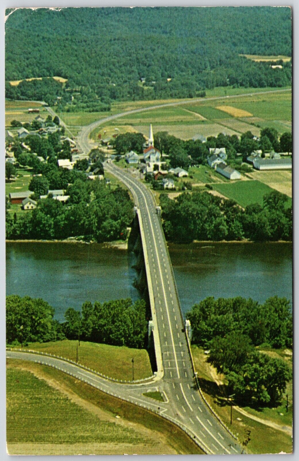 Village Of Sunderland MA Massachusetts Postcard