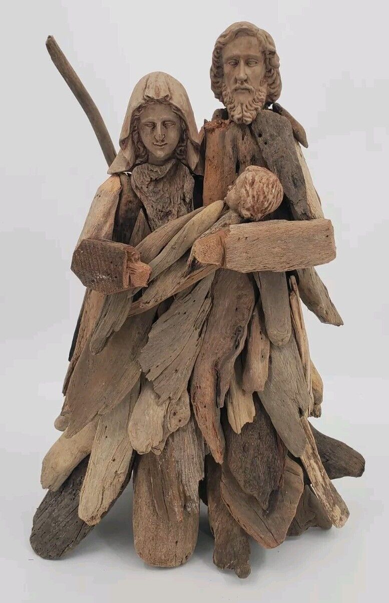 Holy Family Nativity Driftwood Nativity - Large  18” X 12” X 6”