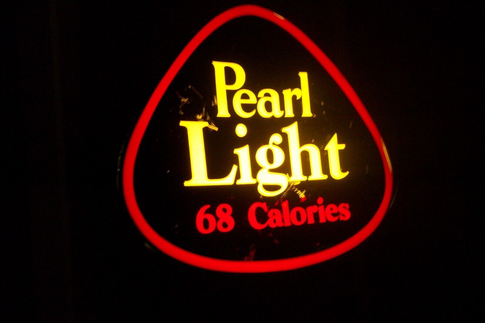 Working Vtg. 80\'s PEARL LIGHT FAUX NEO-NEON LIGHT UP BEER SIGN SAN ANTONIO TEXAS