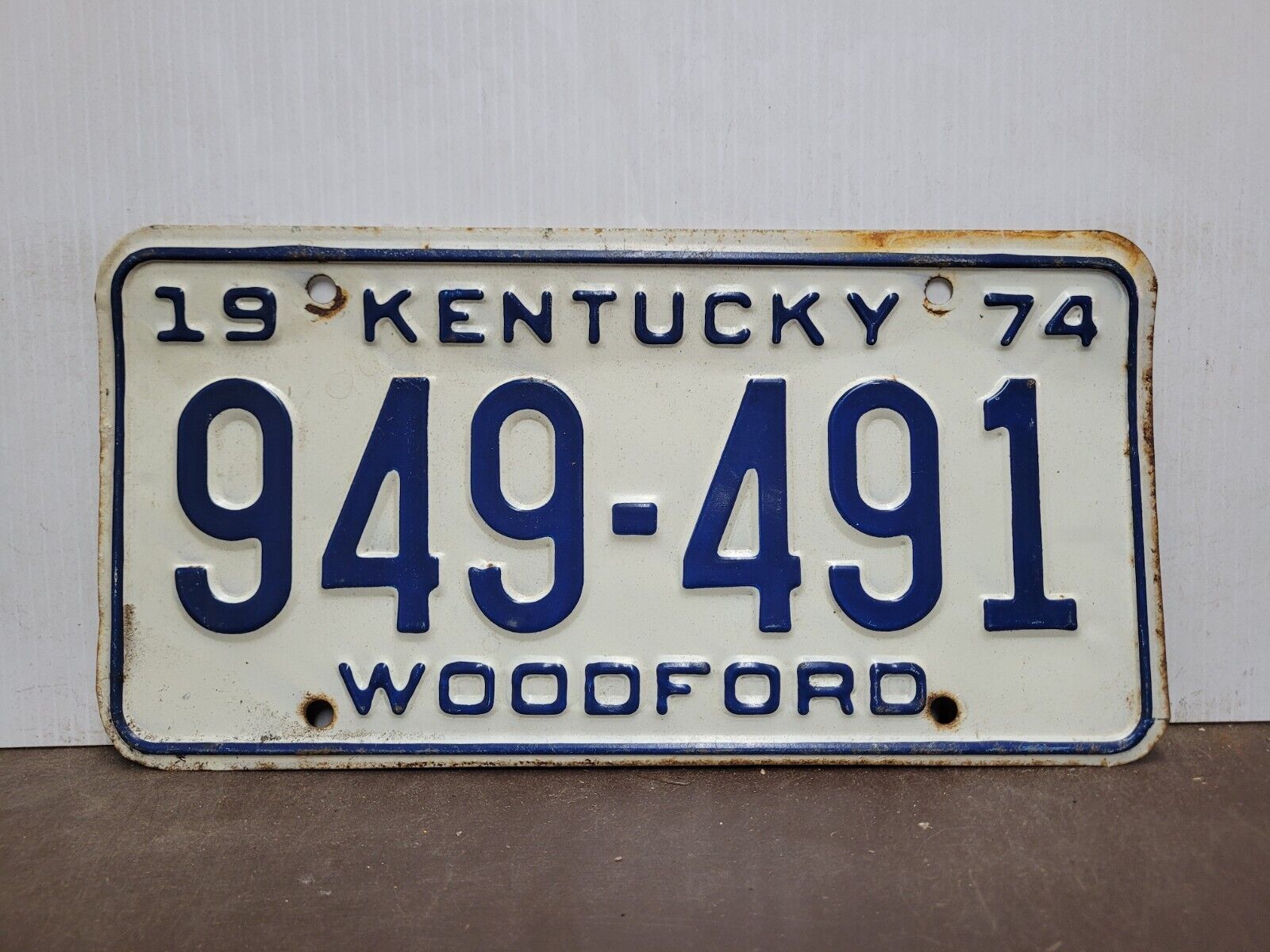 1974 Kentucky License Plate Tag.