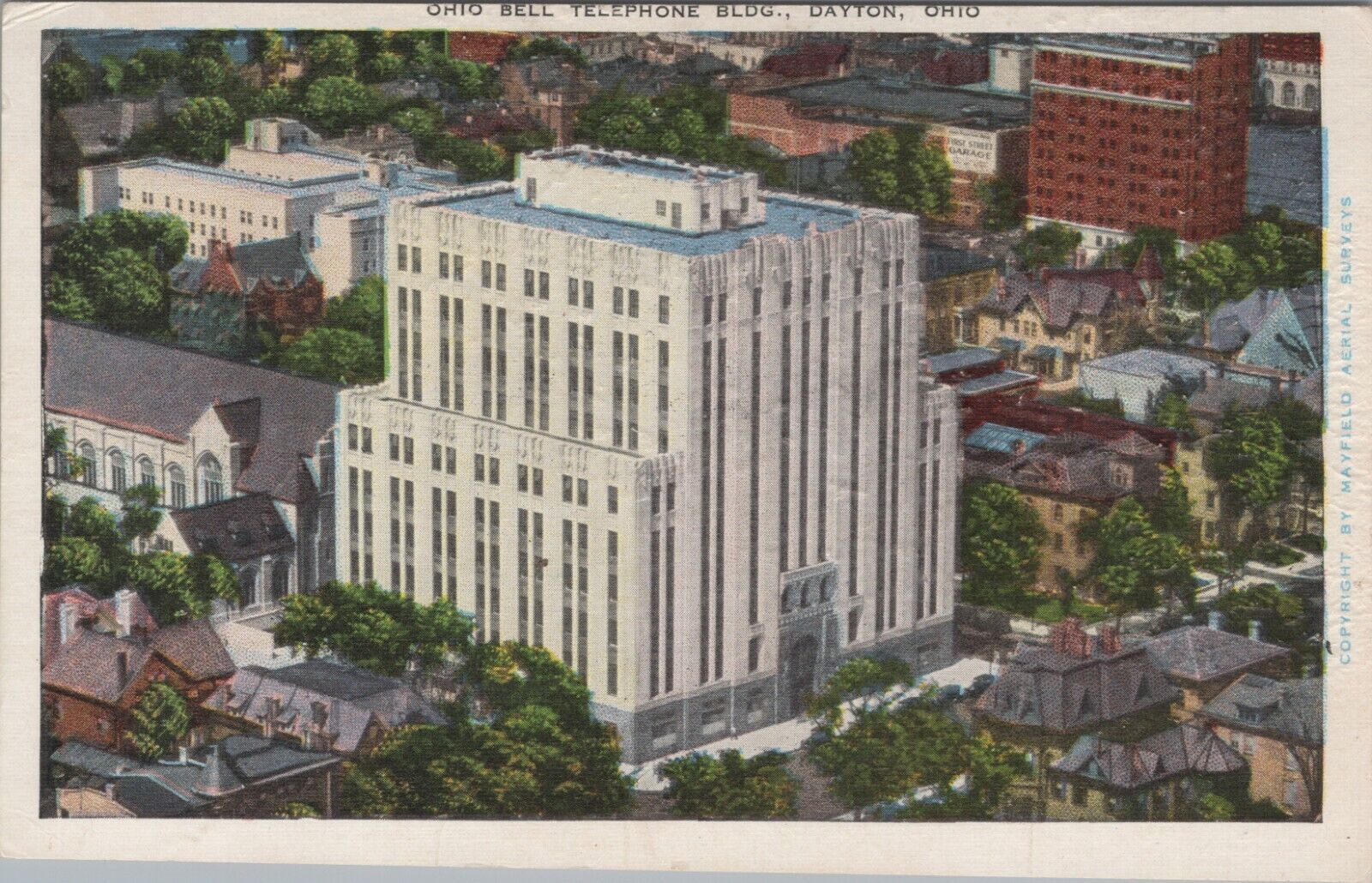 c1940s Ohio Bell Telephone Building Dayton Ohio postcard A723