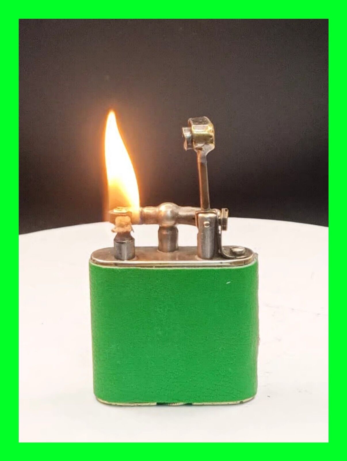 Stunning Early Vintage Dunhill Unique Lift Arm Petrol Lighter - In Working Order