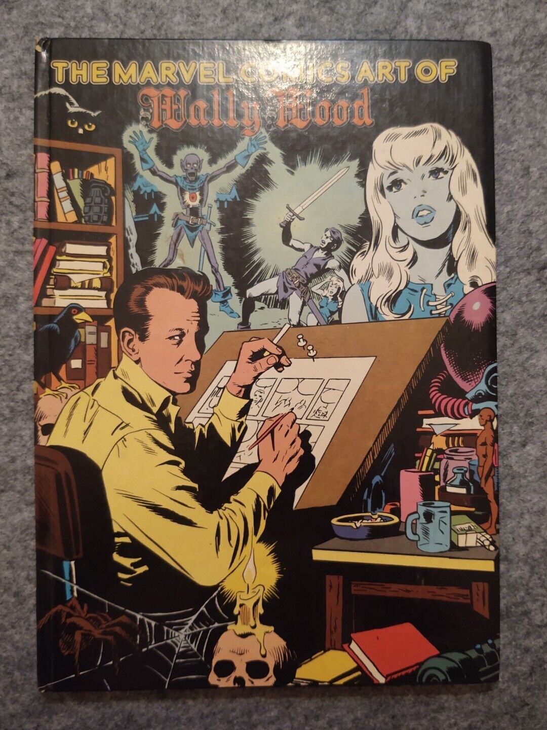 The Marvel Comics Art Of Wally Wood Hardcover hc 1982 Dr Doom wallace thumbtack