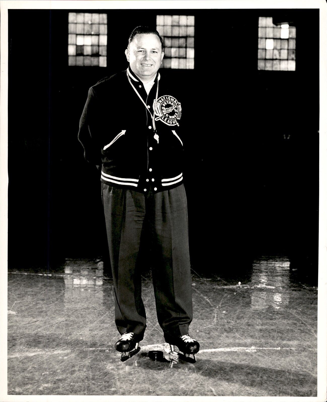 PF26 Original Photo JIMMY SKINNER 1954-57 DETROIT RED WINGS HEAD COACH HOCKEY
