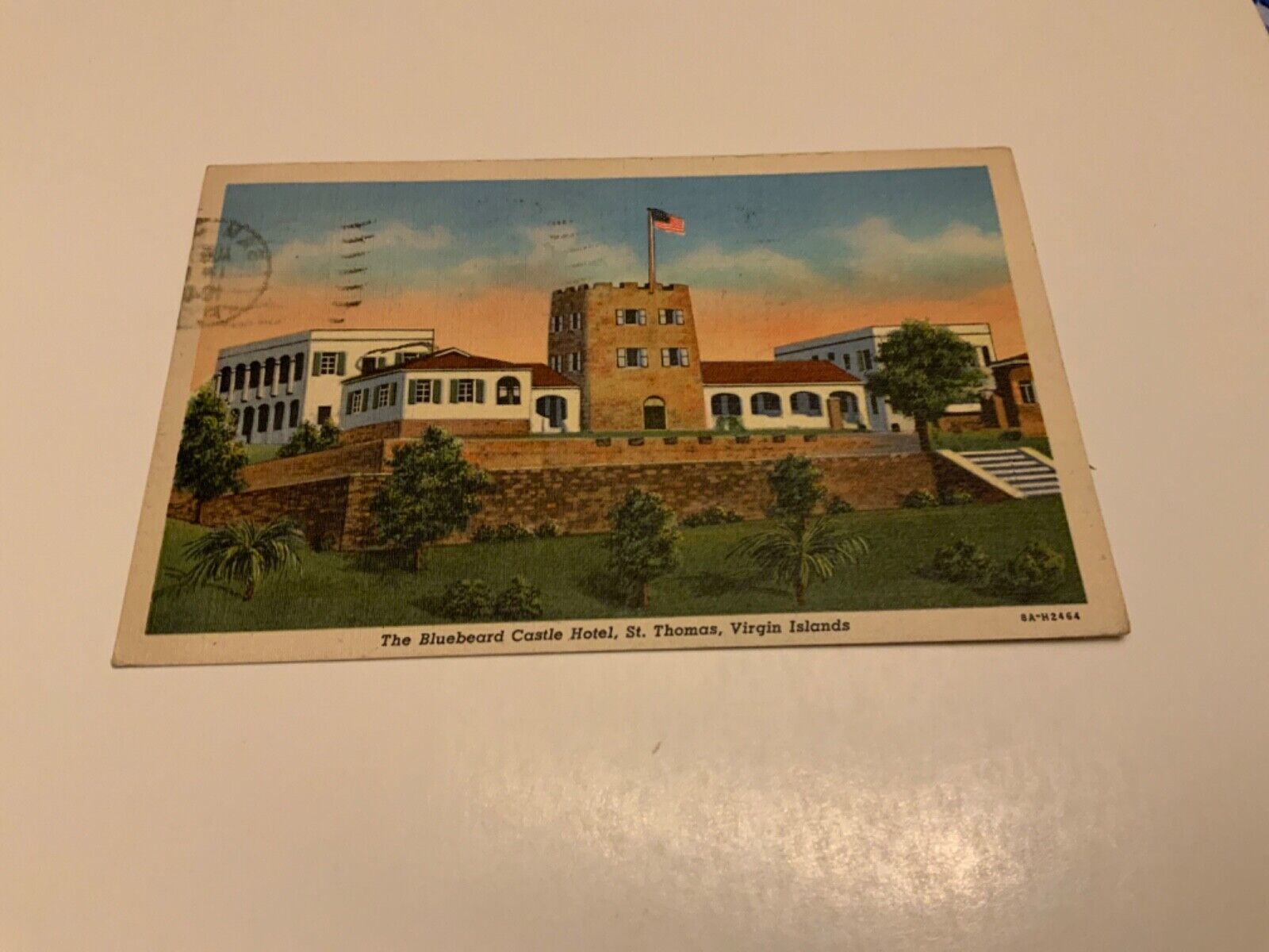 St. Thomas, Virgin Islands ~ The Bluebeard Castle Hotel- 1949 Vintage Postcard