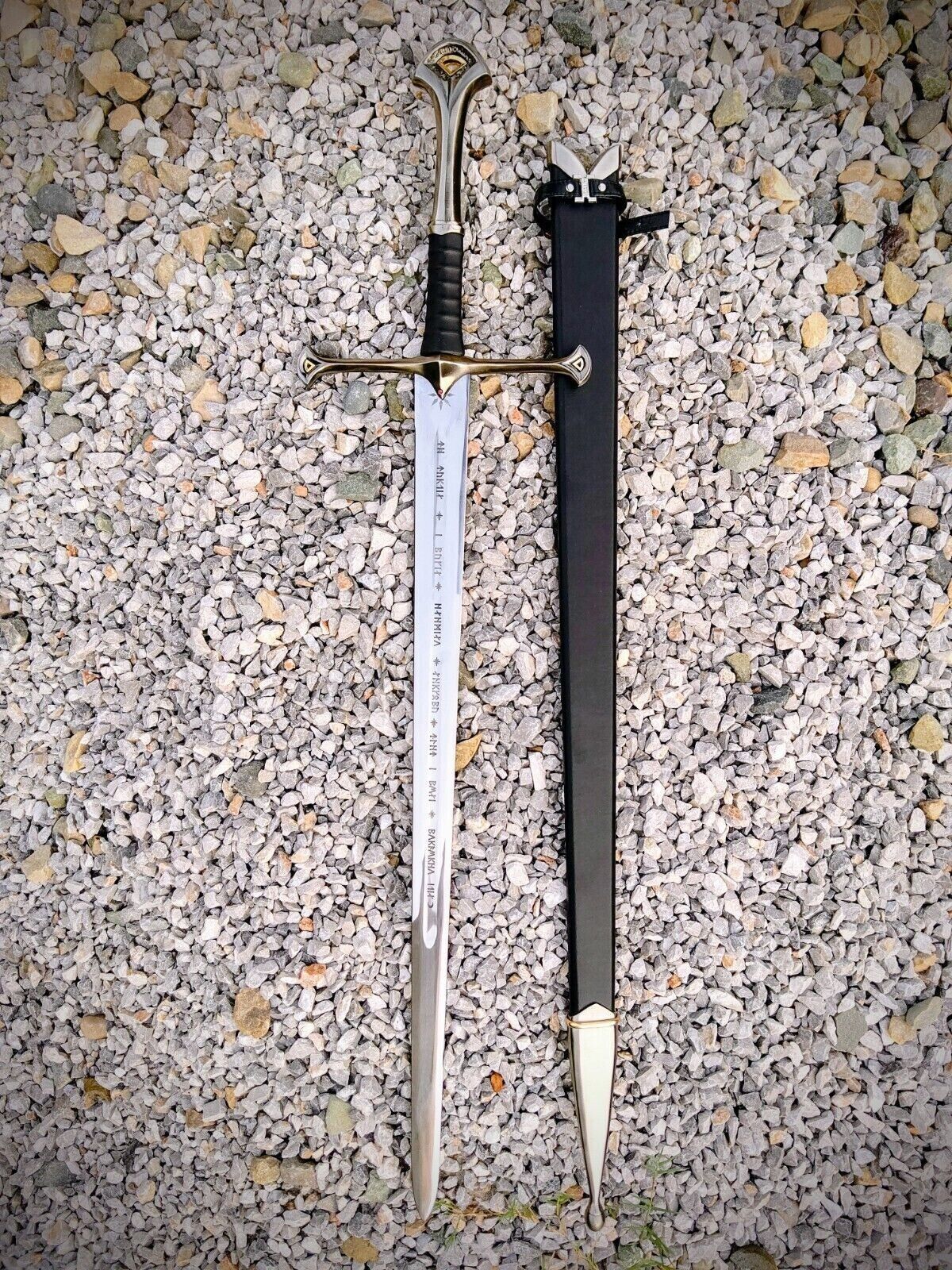 Handmade Anduril Narsil Sword of King elessar Aragorn LOTR 41\