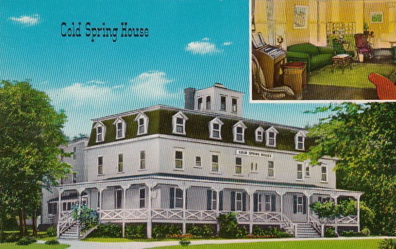 Postcard Cold Spring House Wickford Rhode Island 