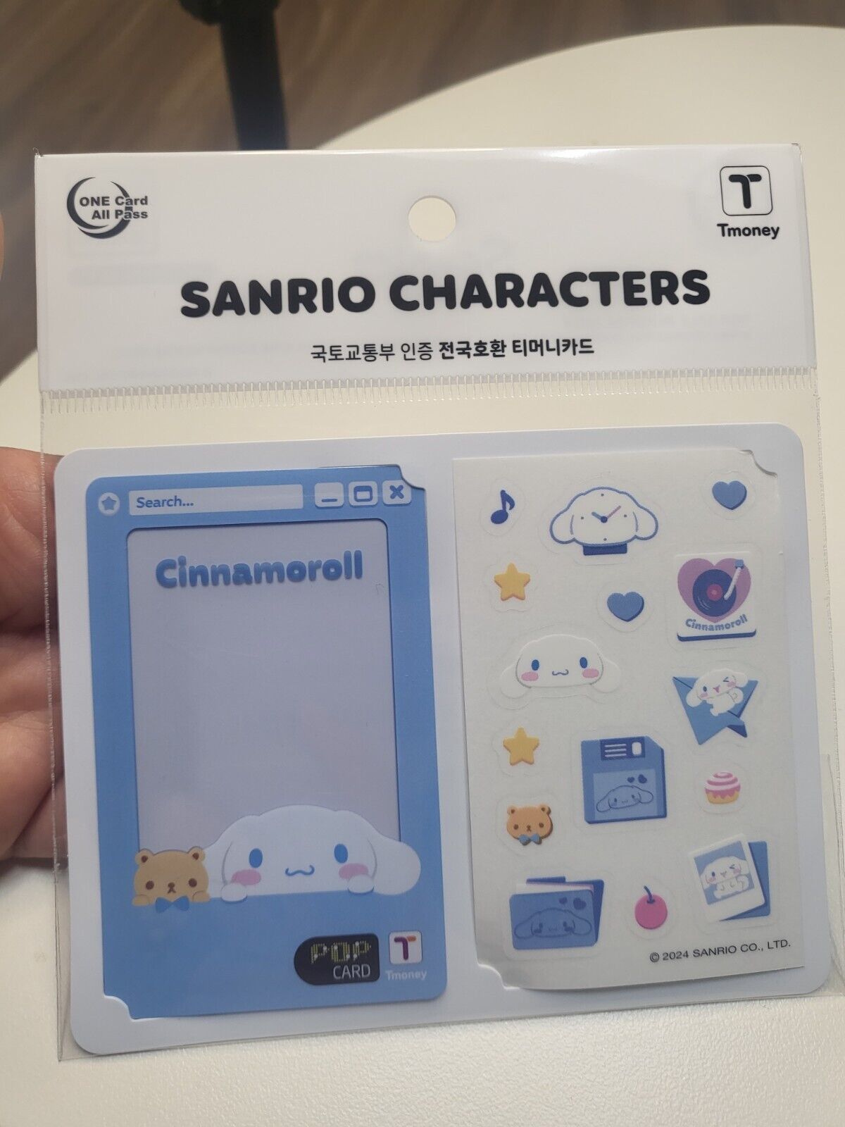 Sanrio Cinnamoroll  Korea limited 2024 Edition T-Money Card [1 card + 1 sticker]