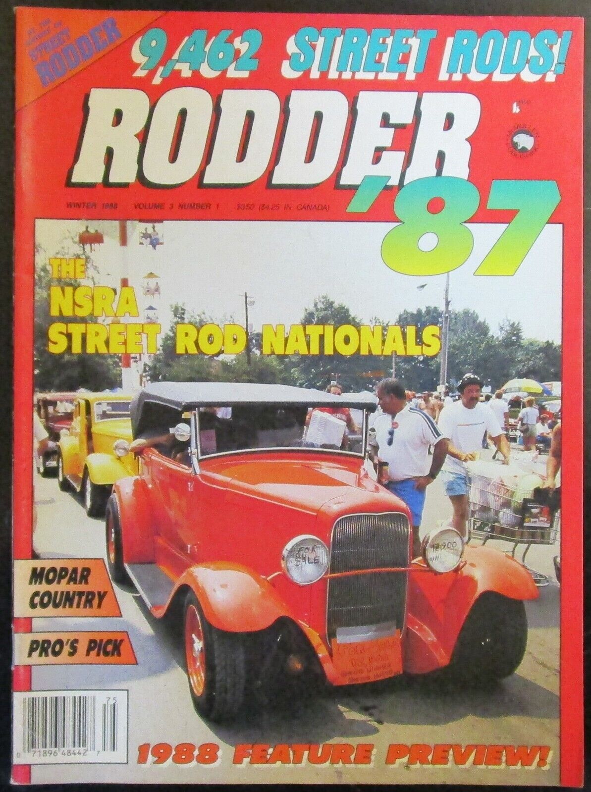 Street Rodder Magazine's Rodder '87 Winter 1988 Volume 3 Number 1