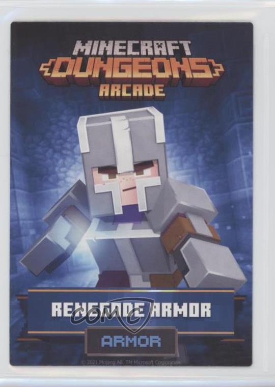 2021 Minecraft Dungeons Arcade Vending Cards Rare Renegade Armor #33 07mp