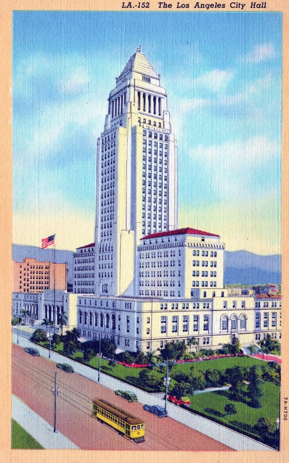 Los Angeles California City Hall Postcard