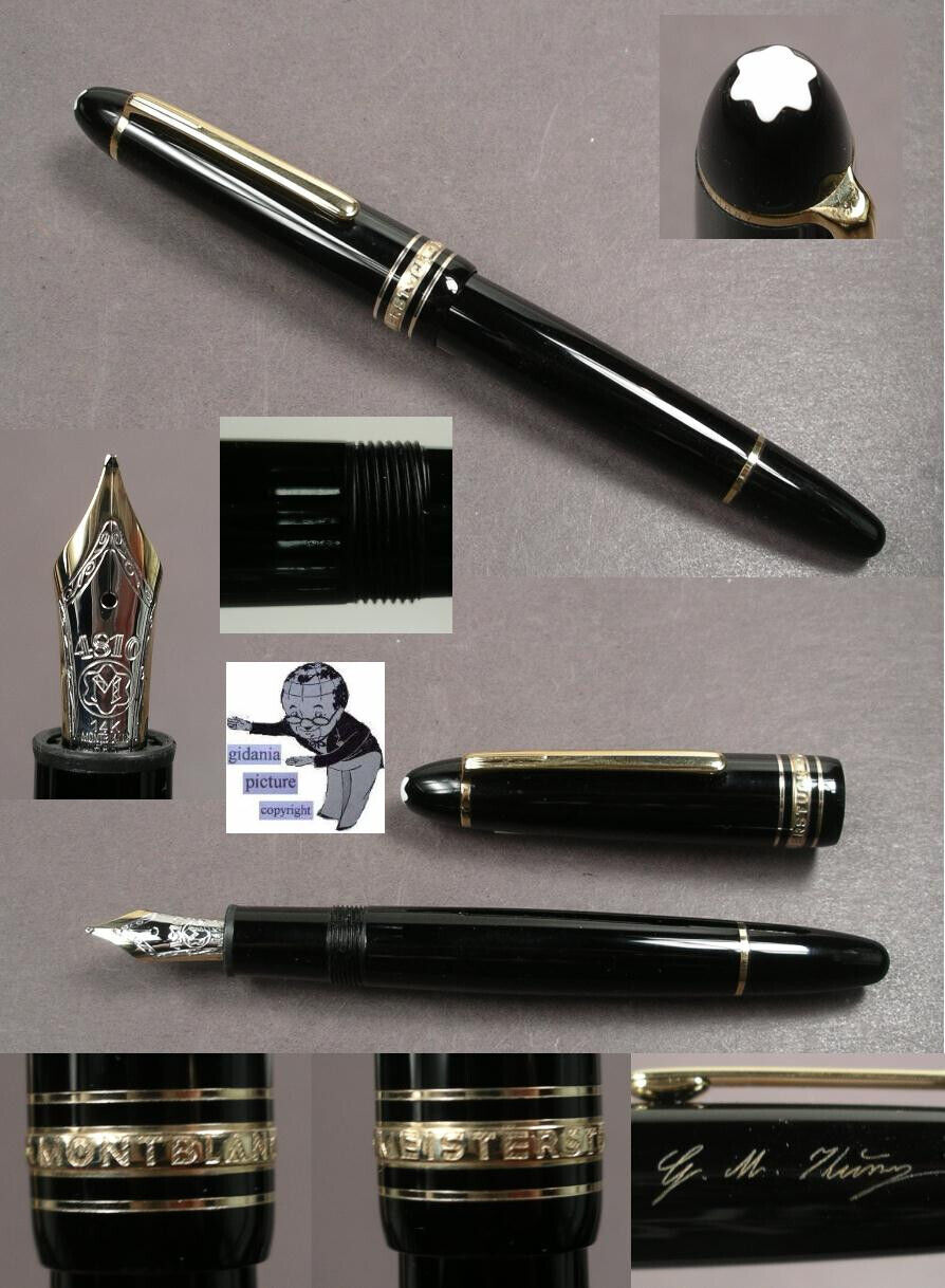 Montblanc Master Piece 146 With Name Engraving And B Feather