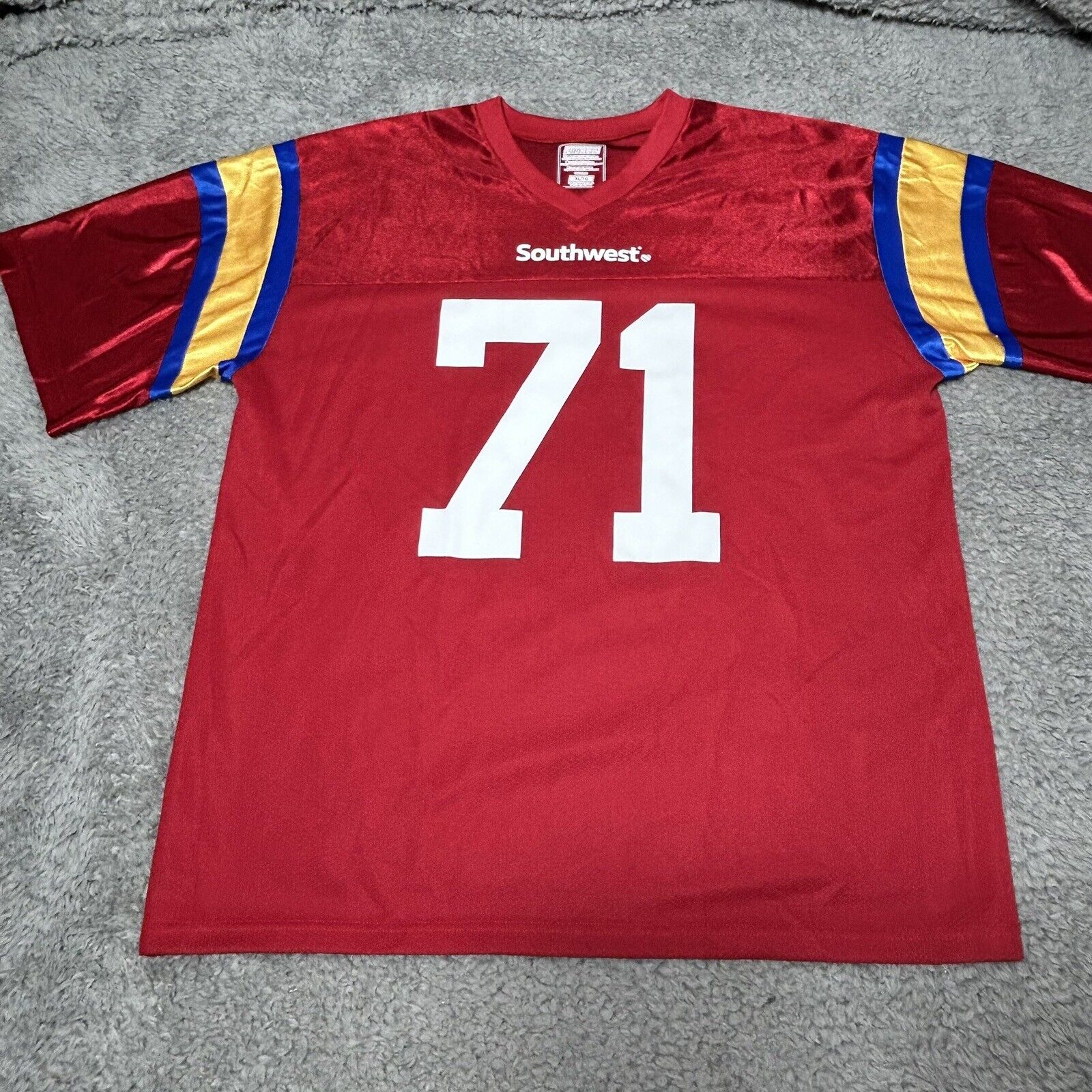Southwest Airlines Football Jersey #71 All Heart Sz XL Vintage