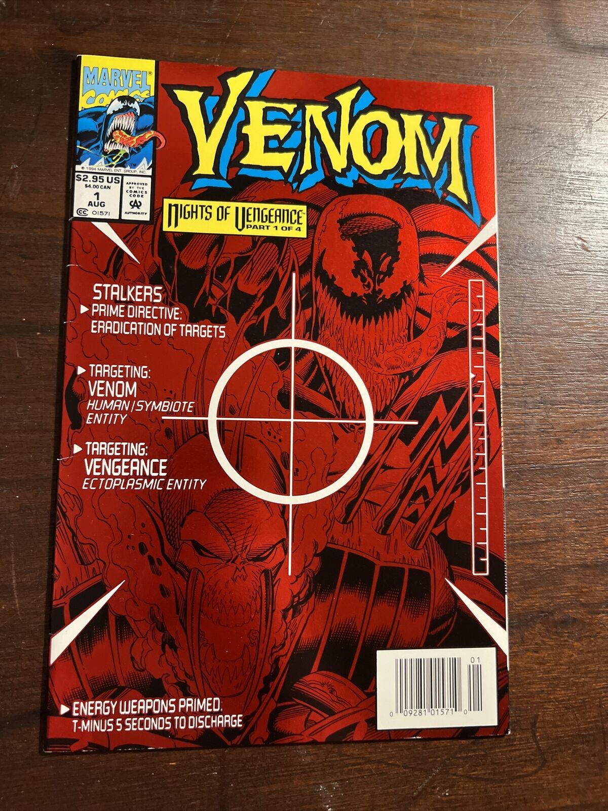 Venom Nights Of Vengeance #1 (1994, Marvel) Newsstand Red Foil Cover