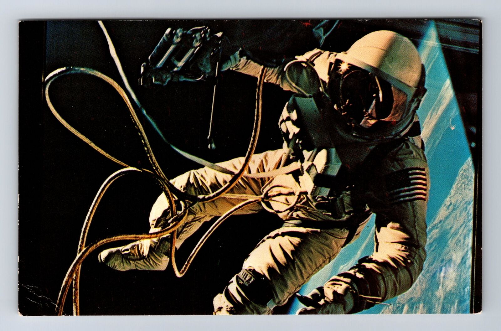 Kennedy Space Center FL-Florida, Gemini 4 Astronaut in Space, Vintage Postcard