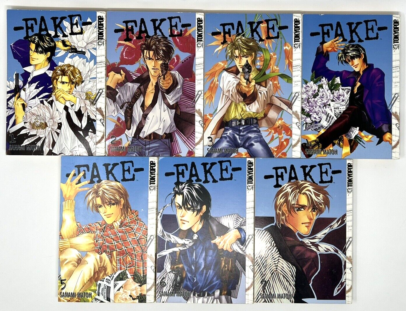 FAKE Manga Tokyopop Complete Series Lot of 7 #1-7 Set English Books Sanami Matoh