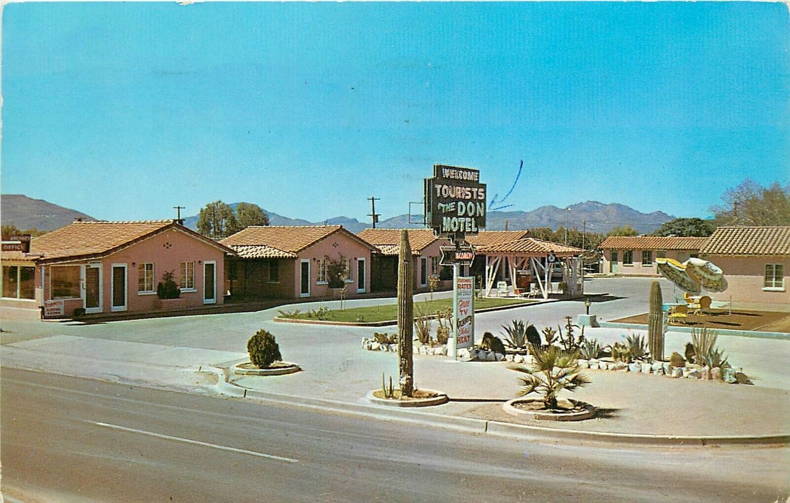 Postcard 1962 Tucson Arizona Don Motel roadside occupation Phoenix 24-6214