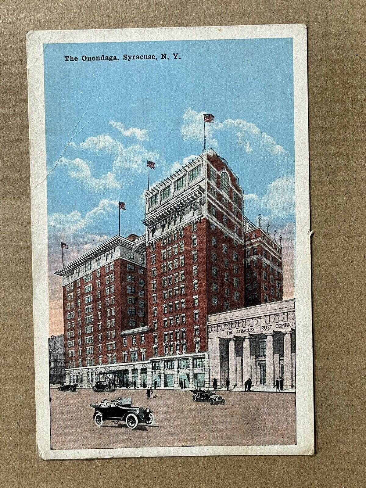 Postcard Syracuse NY New York Onondaga Hotel Vintage 1920 PC