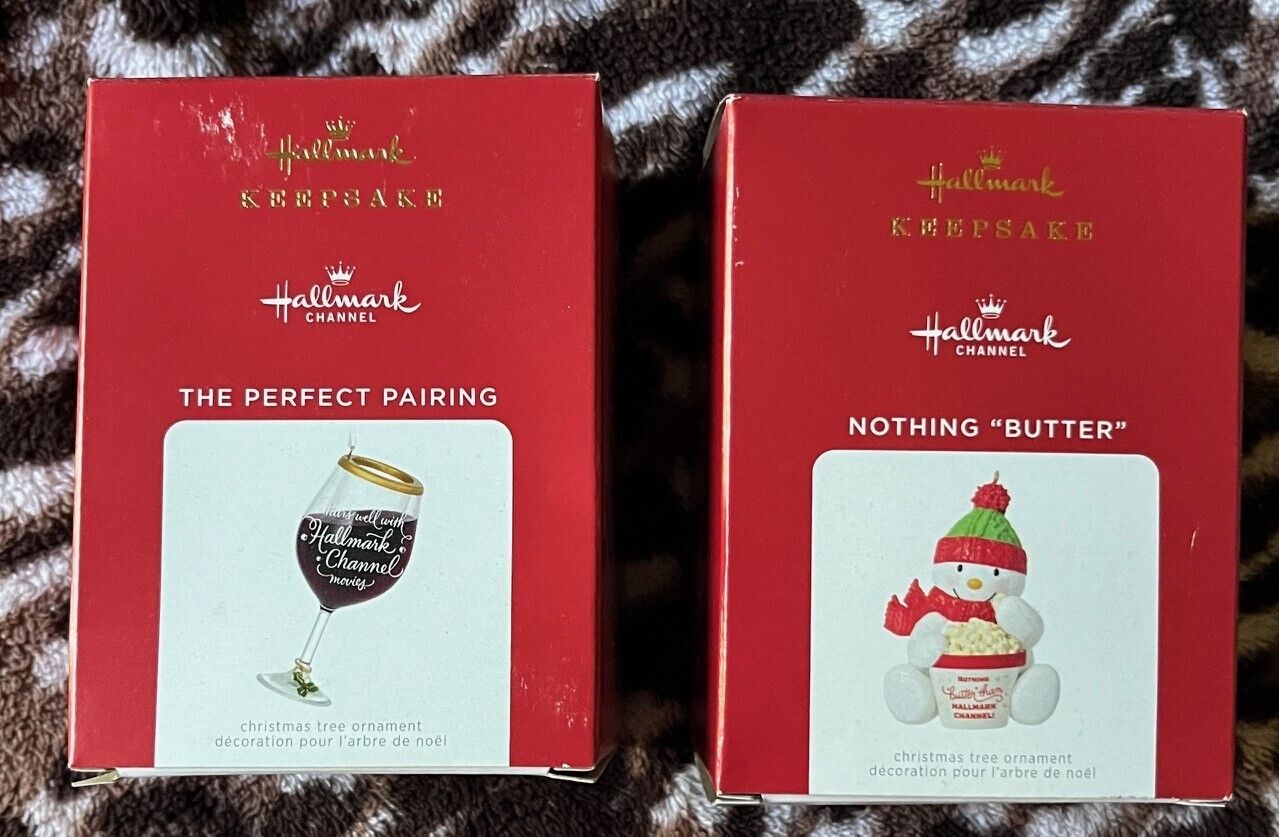 2 Hallmark Channel Christmas Ornaments: Nothing \