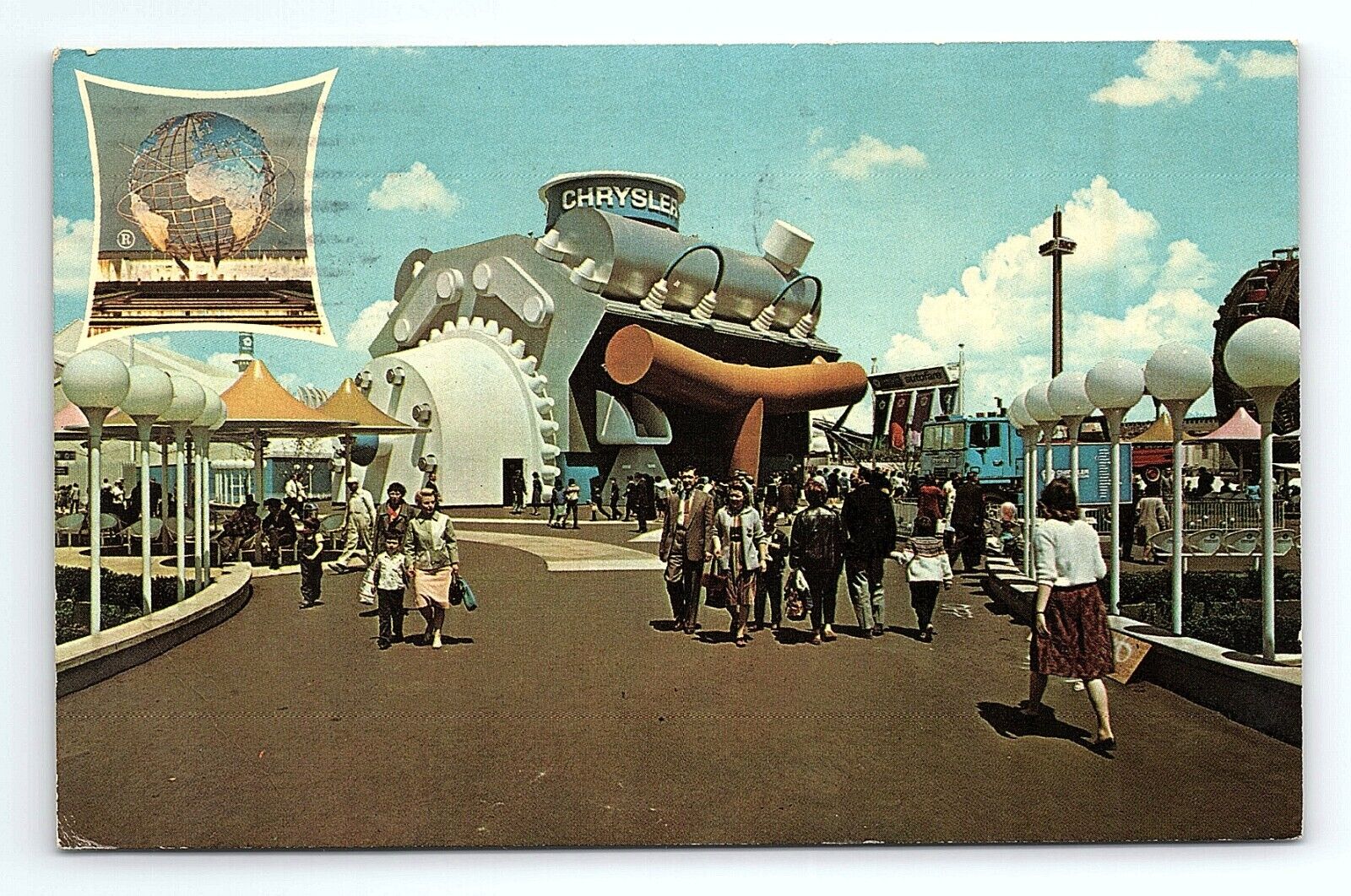 Chrysler Corporation Exhibit New York World\'s Fair 1964-1965 Vintage Postcard