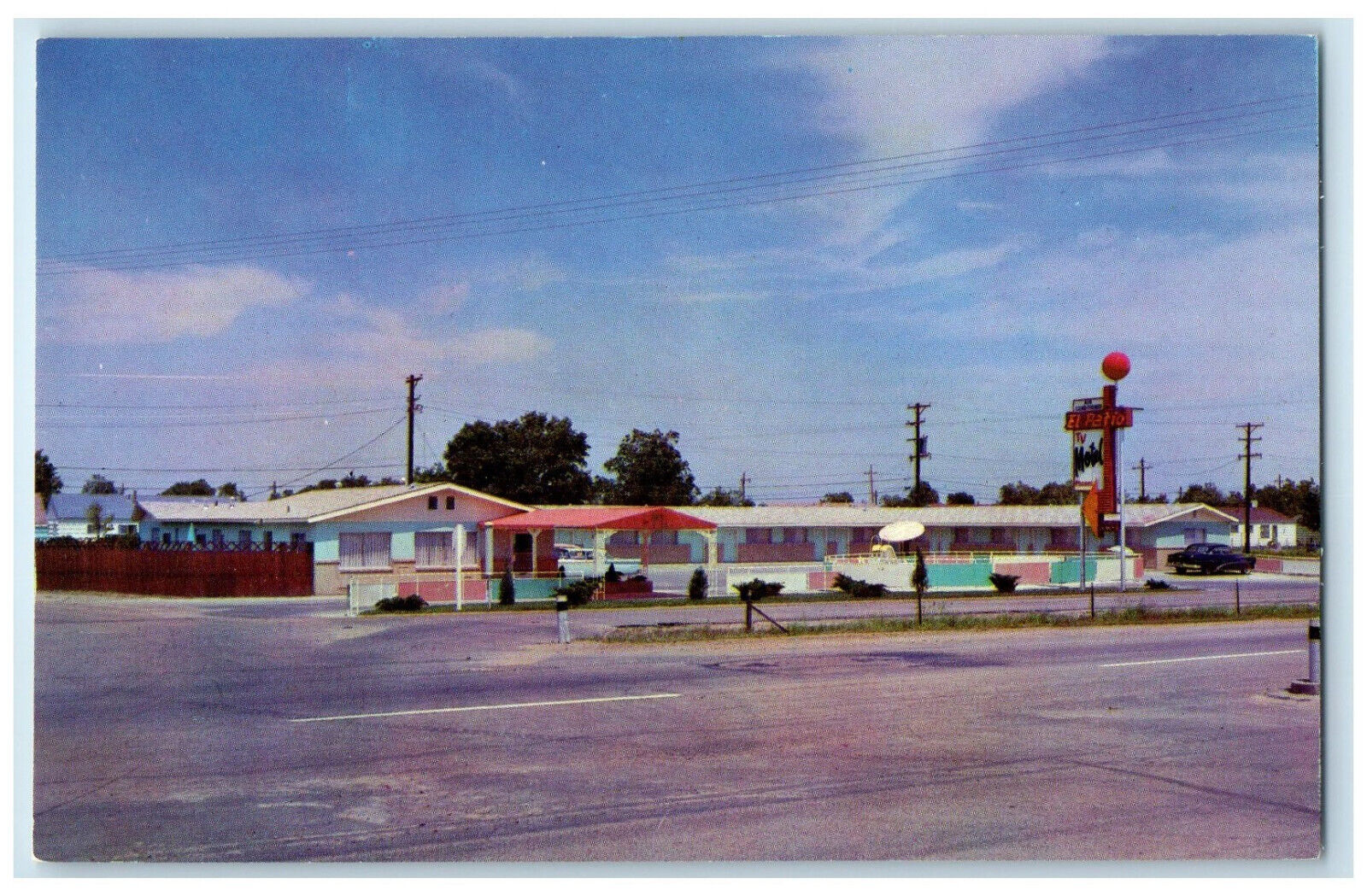 1963 El Patio Motel at North Edge of Sterling Colorado CO Vintage Postcard