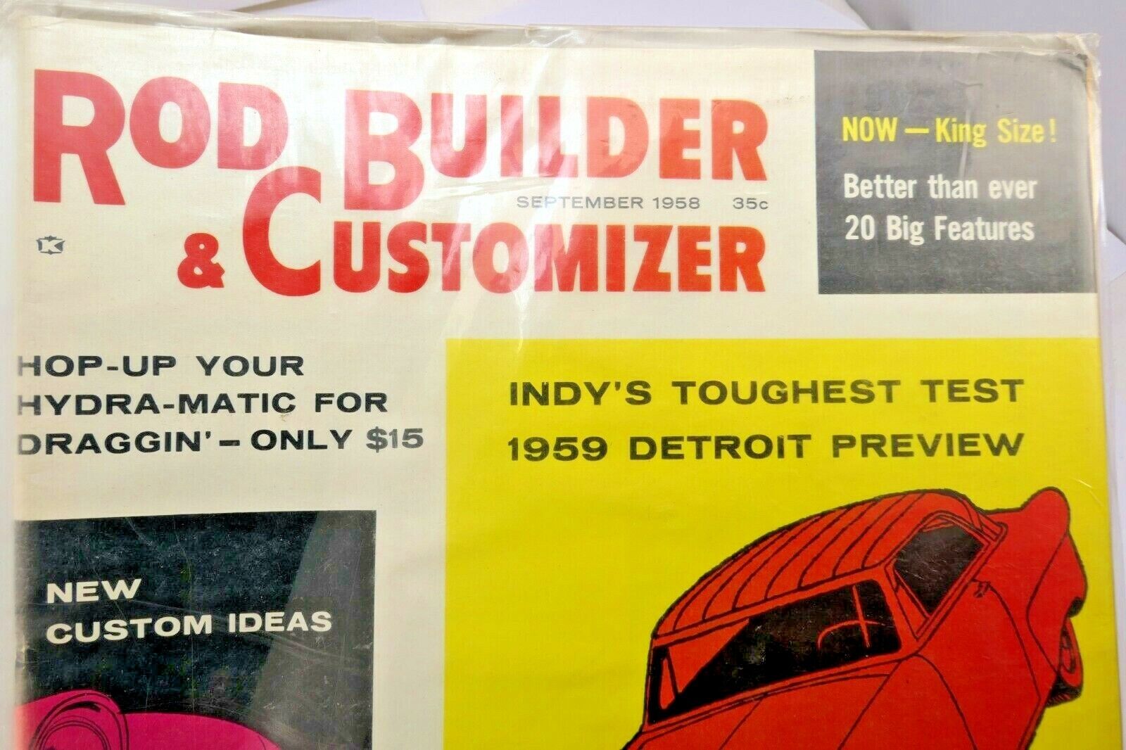 Rod Builder & Customizer Magazine September 1958 Hydra-Matic for Draggin'