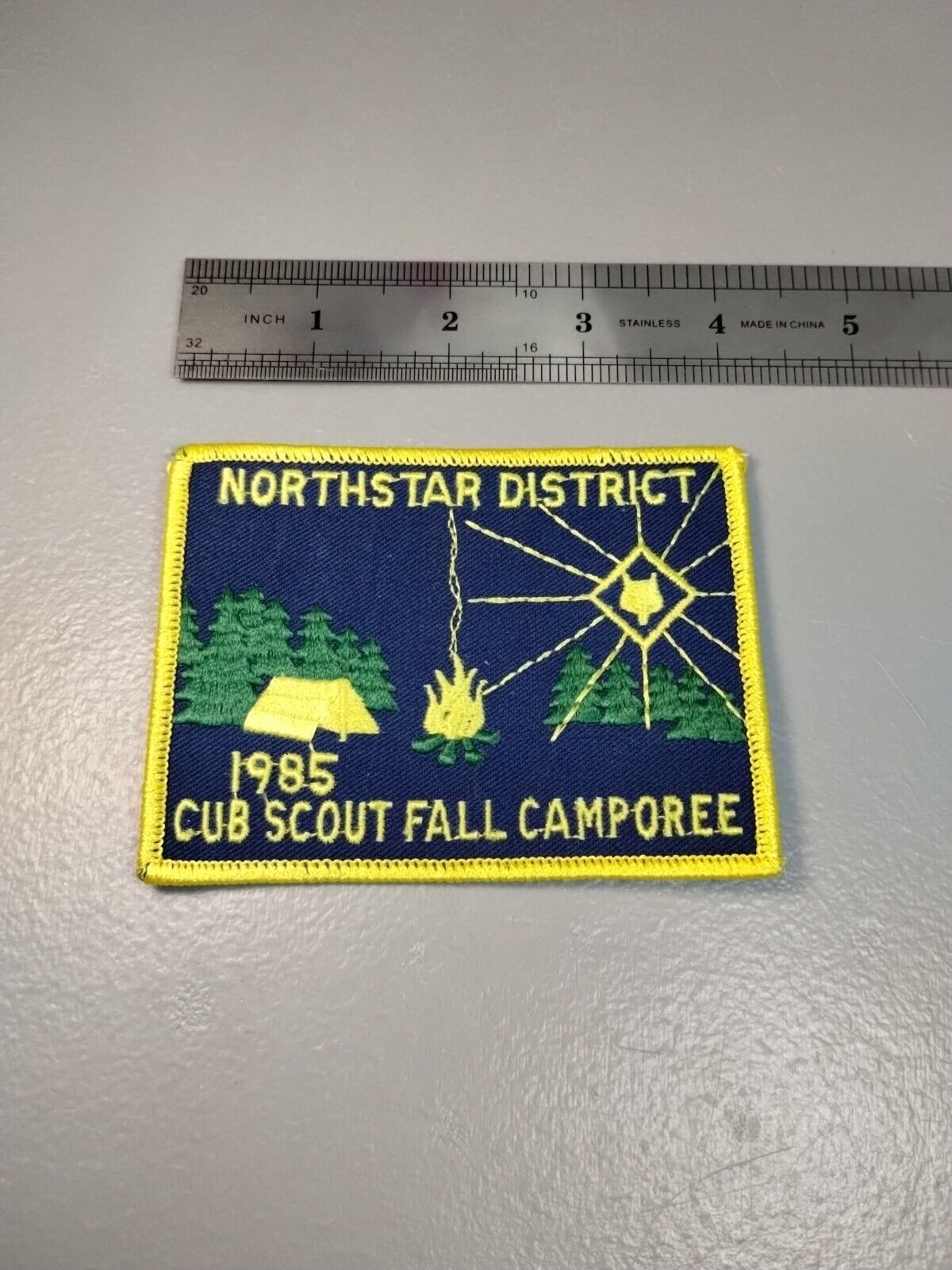 Vintage 1985 Northstar District Cub Scout Fall Camporee Patch VG+ (A3)