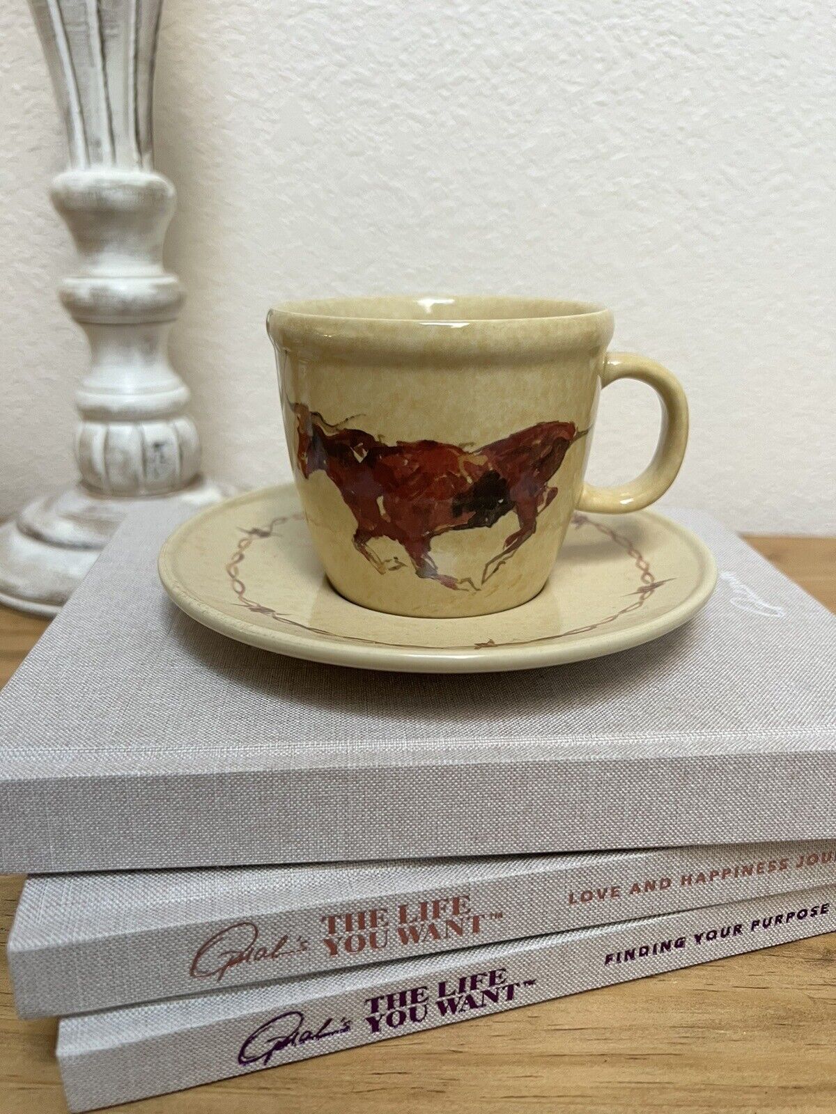 Classic West Collection Cowboy Living Eve Armson Cup/Saucer