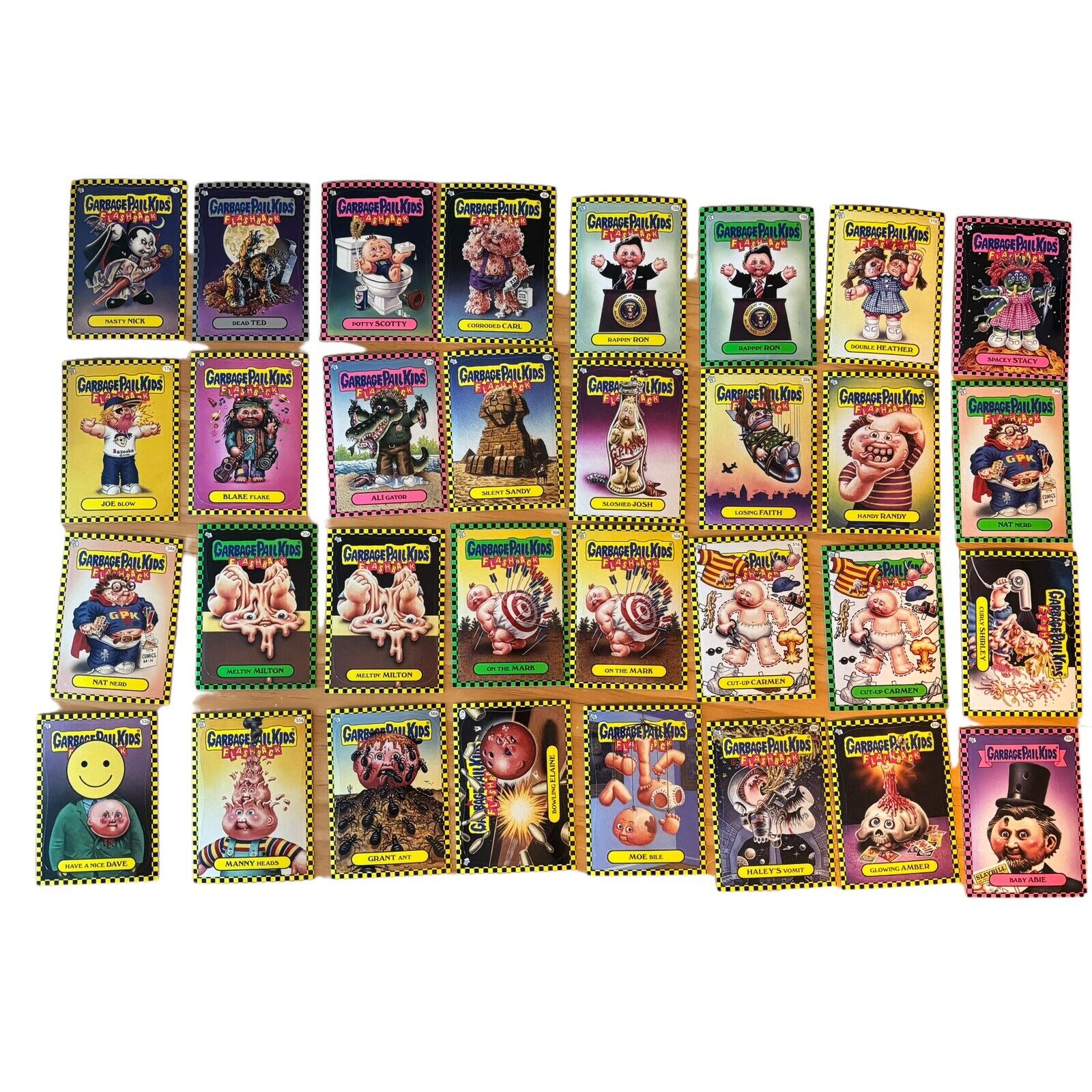 Lot Of 75 Garbage Pail Kids Gpc Cards  2010 Rerelease Gold Green And Pink Check 