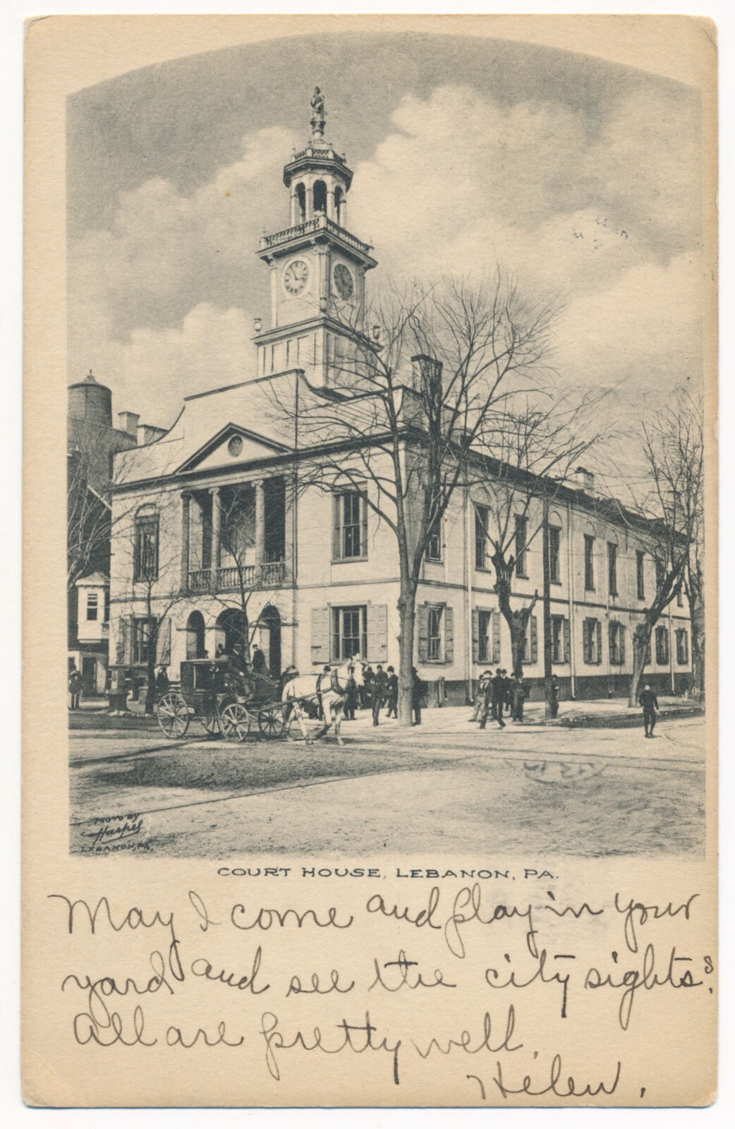 Lebanon County Court House, Lebanon, Pennsylvania 1906