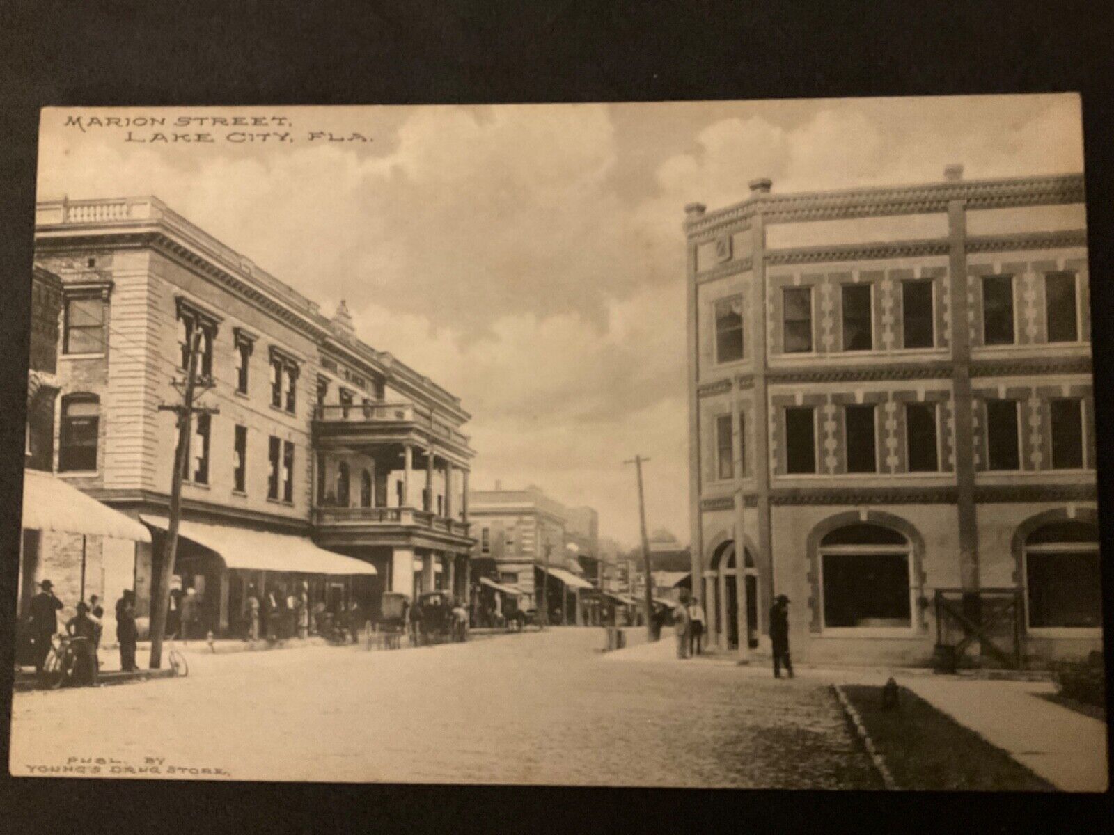 1 cent Vintage Postcard Lake City Florida Marion Street